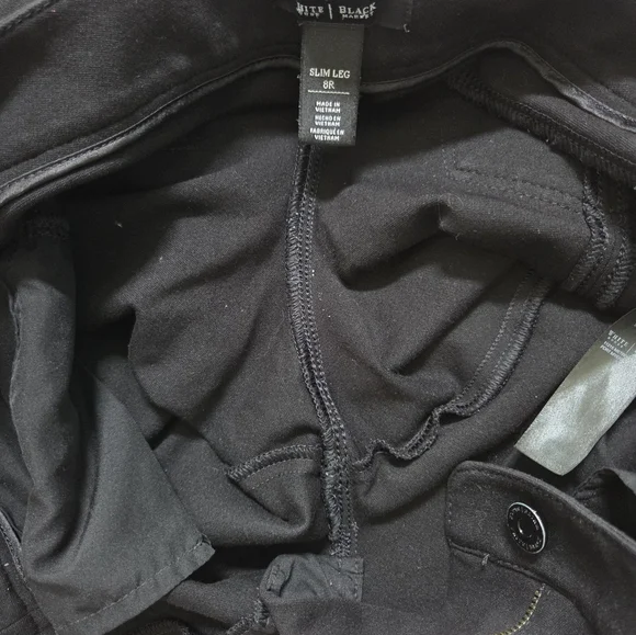 White House Black Market Women Slim Leg Black Pants - Picture 10 of 12